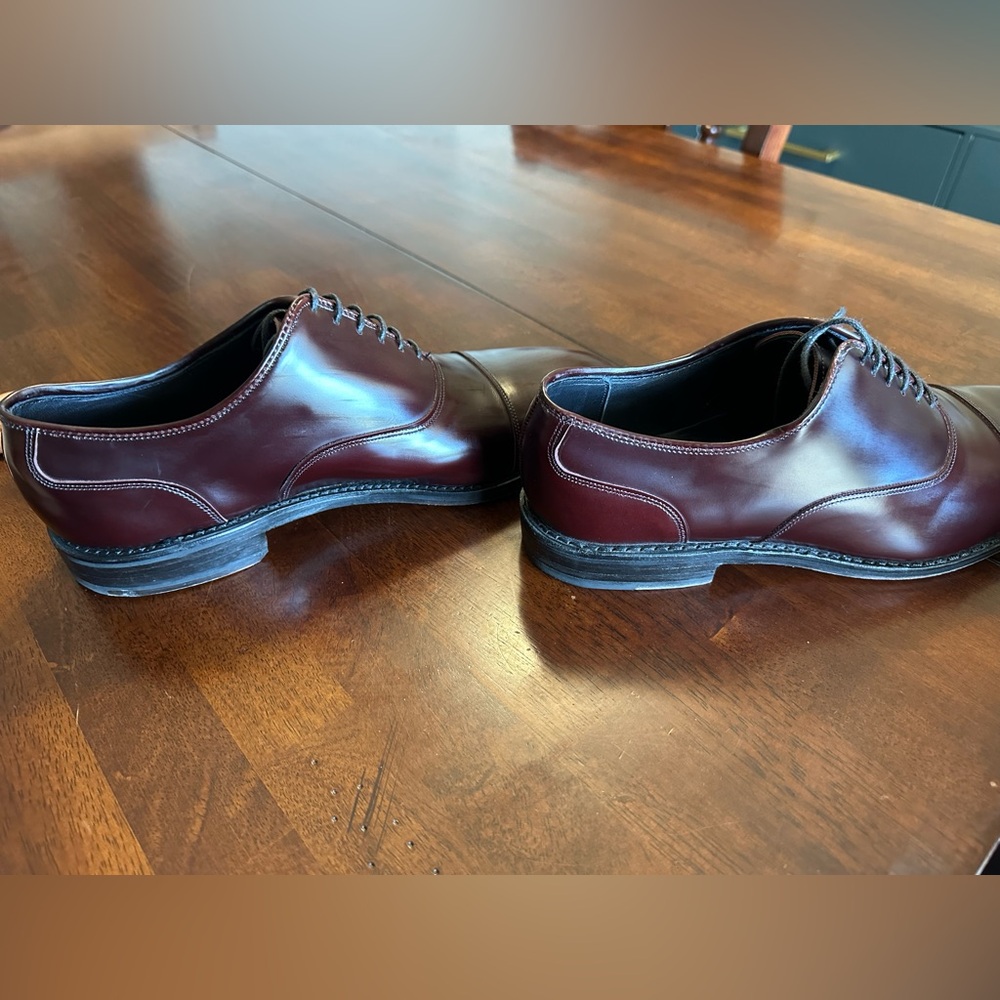Allen Edmonds Bond Street Cap Toe Oxford 10.5D - Picture 2 of 9